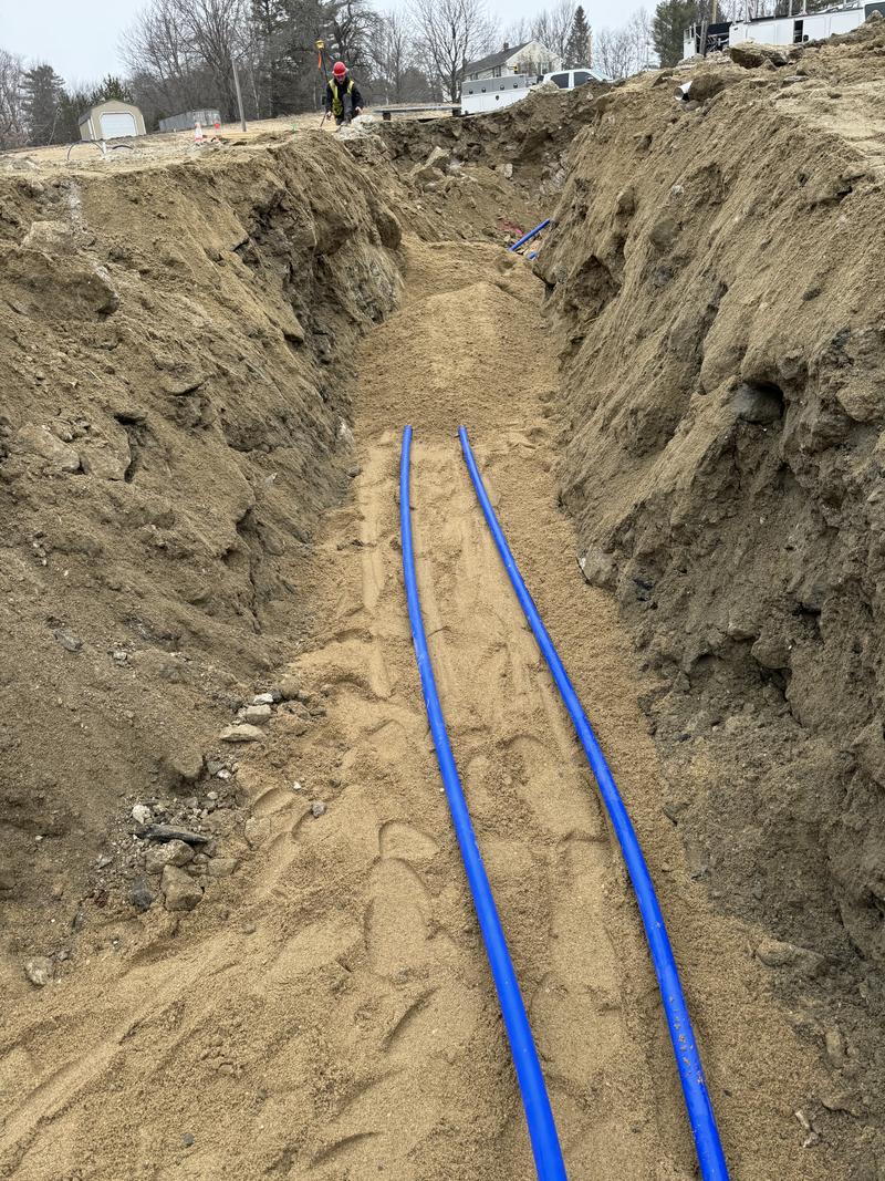Site utility installation by Envy Excavation