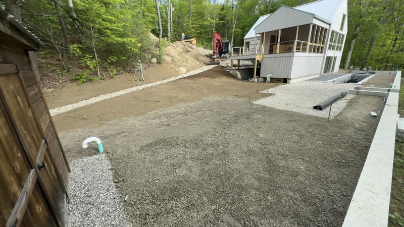 Topsoil placement and rough grading by Envy