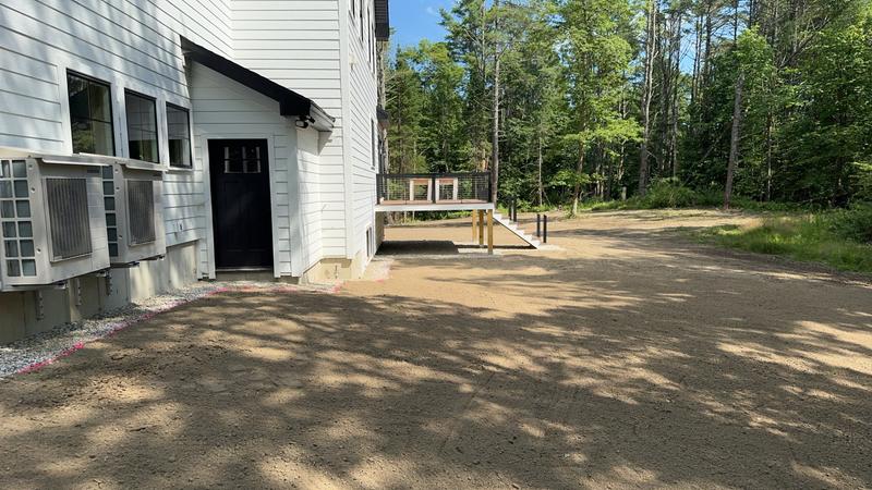 Hydroseed-ready lawn prep, Southern Maine