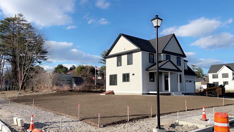 Lawn prep and finish grading in Maine