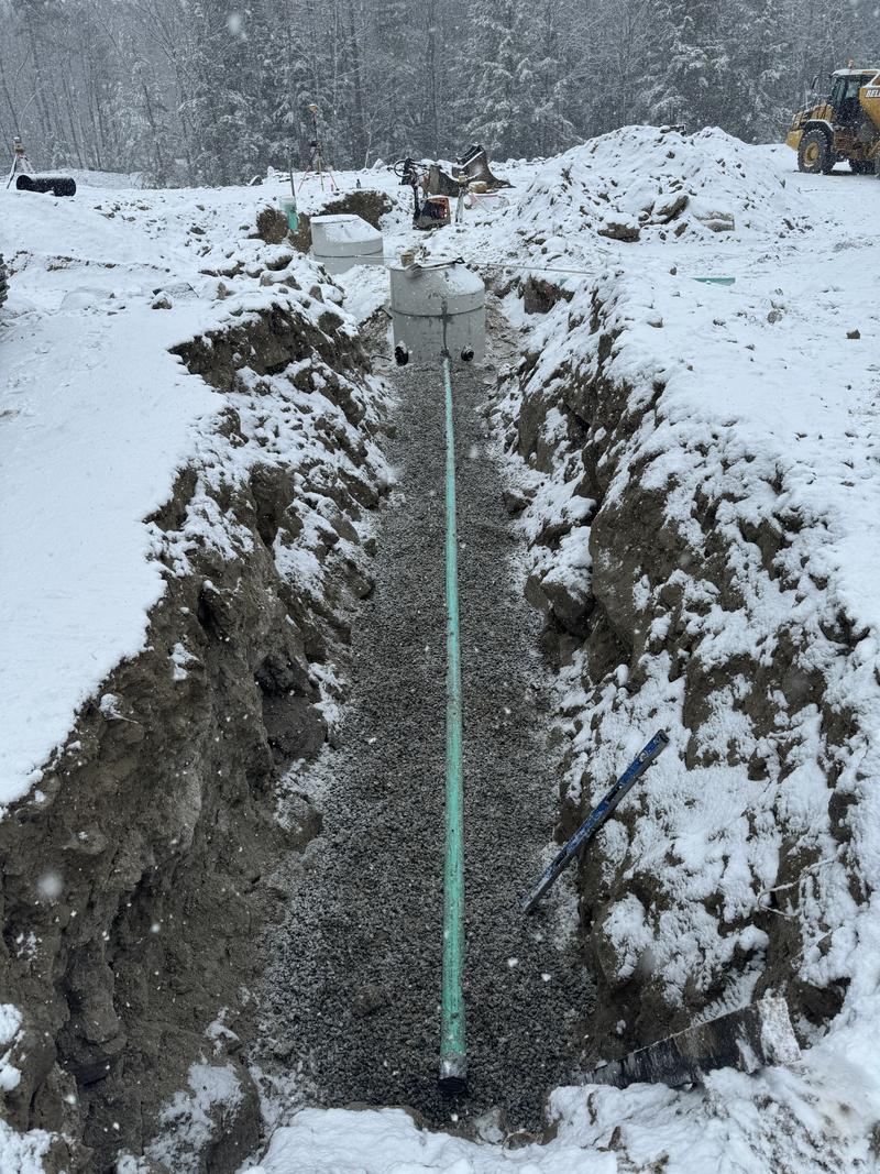 Site utility installation by Envy Excavation