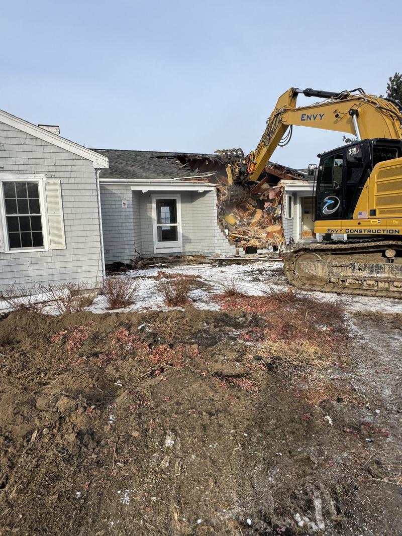 Structural demolition by Envy Excavation in Southern Maine