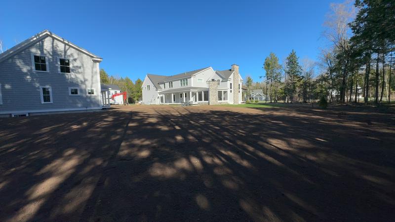 Hydroseed-ready lawn prep, Southern Maine