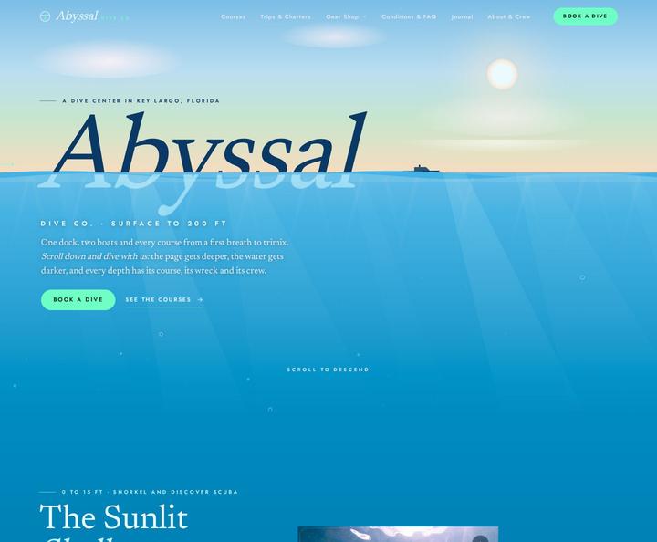 Abyssal Dive Co. template, full page