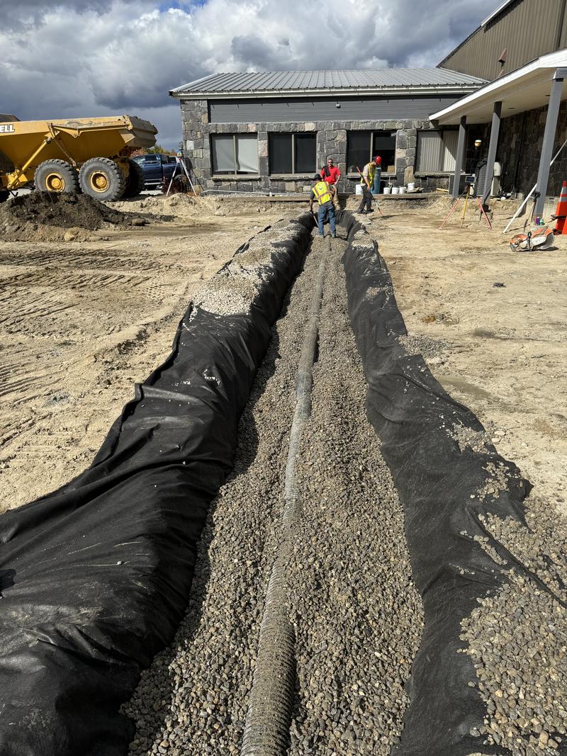 Sub-base excavation in Bridgton