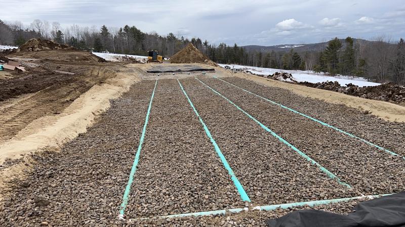 Septic system installation by Envy Excavation in Southern Maine