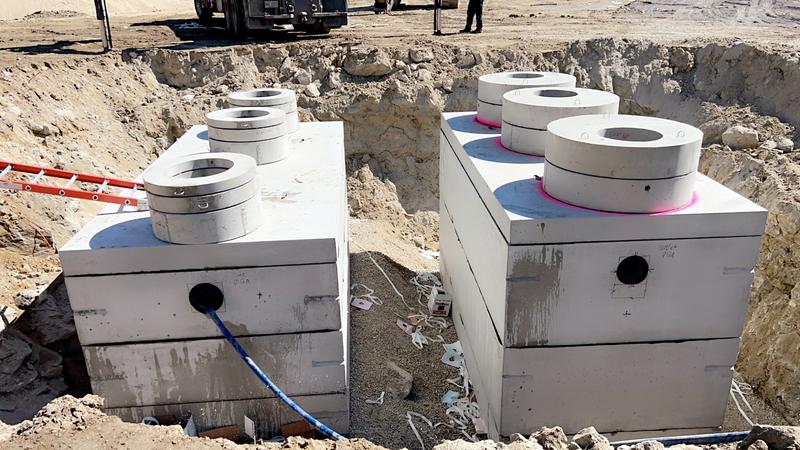Site utility installation by Envy Excavation