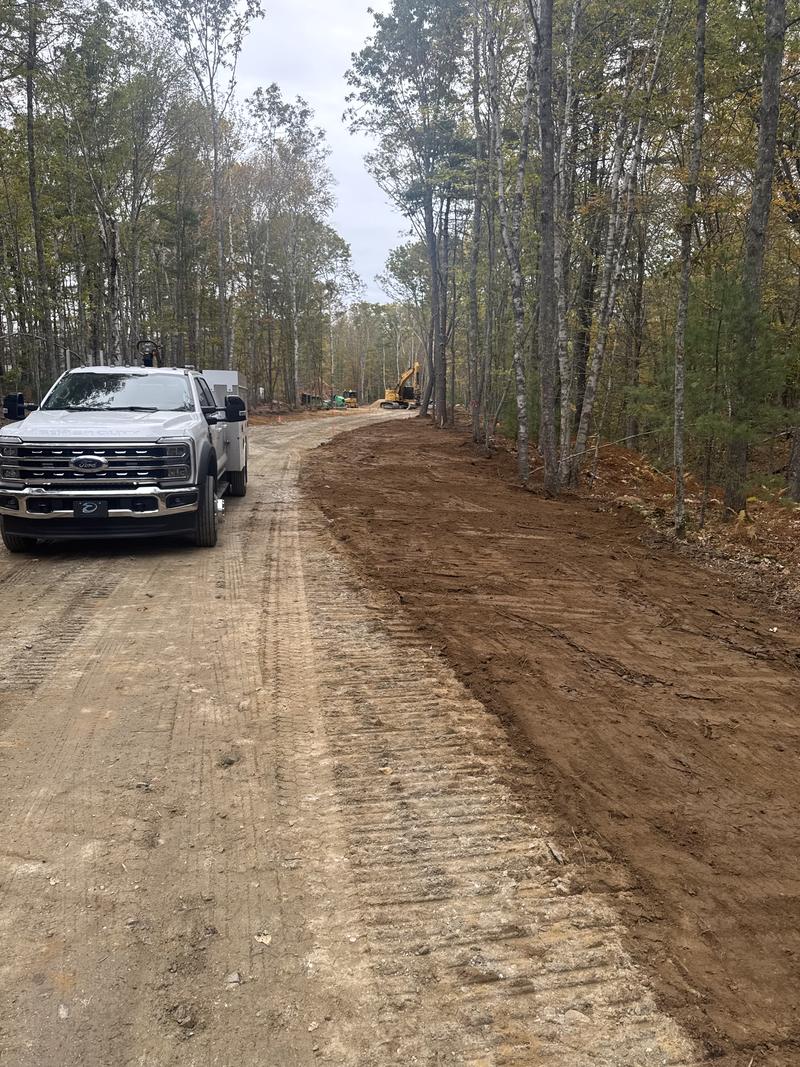 New driveway installation, Cumberland County