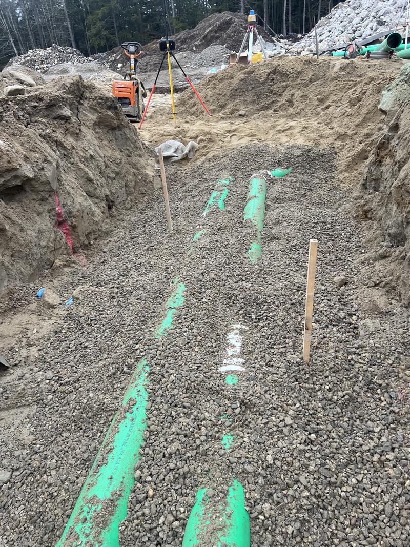Site utility installation by Envy Excavation