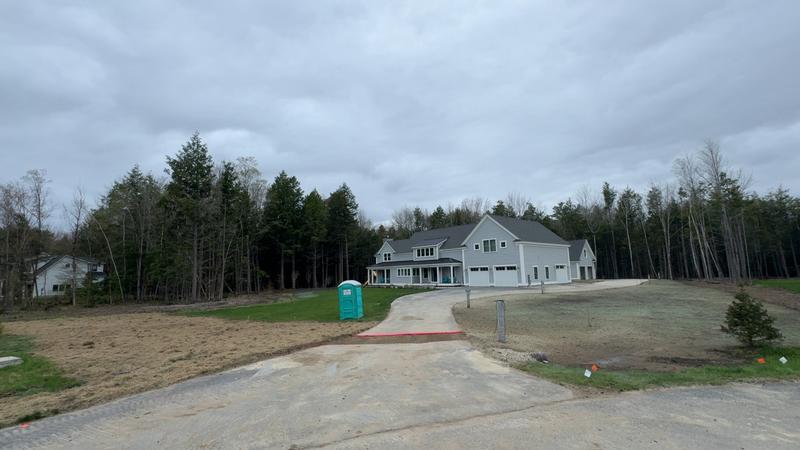 Lawn prep and finish grading in Maine