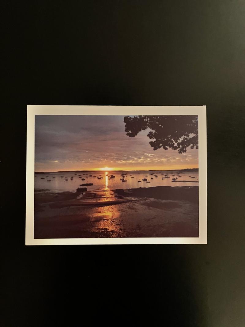 Gratitude for Maine Original Note Card Set, card 4 with a Maine photo