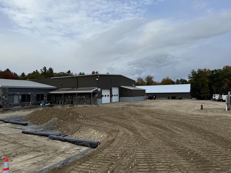 Compacted gravel base